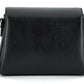 Elegant Black Calf Leather Shoulder Bag
