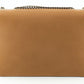 Elegant Beige Calf Leather Shoulder Bag