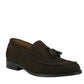 Elegant Brown Calf Leather Men's Loafers