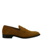 Elegant Tan Calfskin Loafers for Men