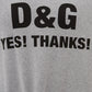 'Yes, Thanks!' Printed Grey T-Shirt