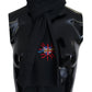 Elegant Black Wool Scarf Wrap