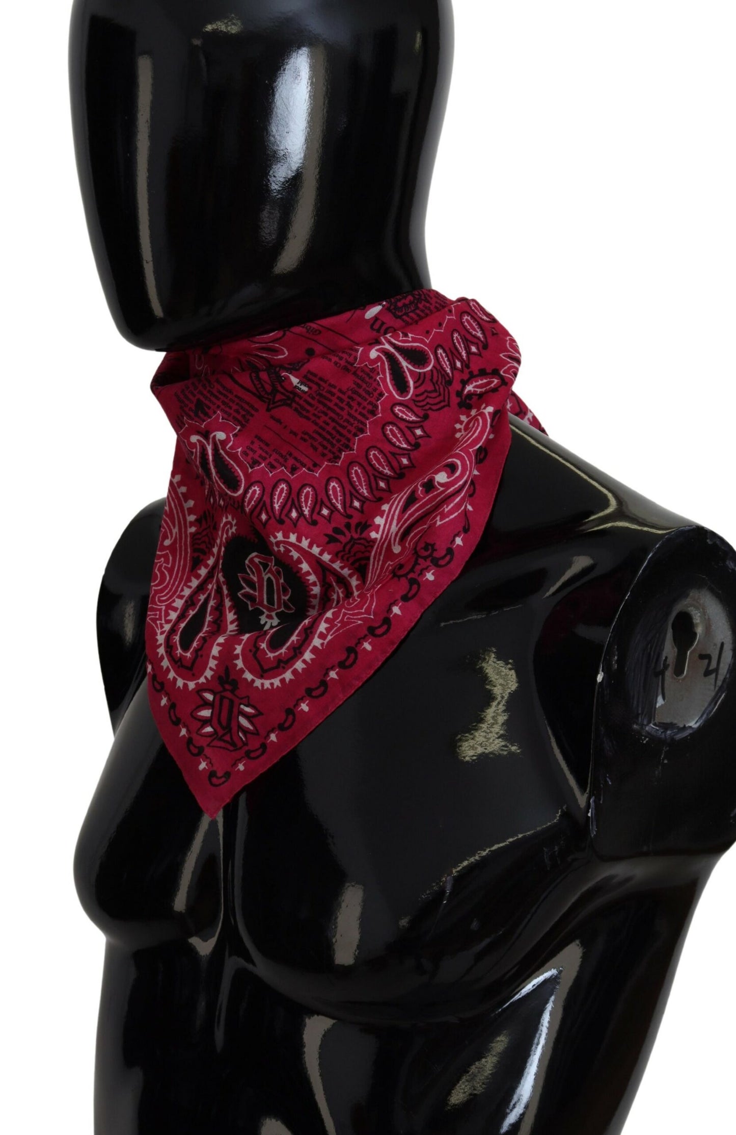Elegant Pink Cotton Bandana Shawl Scarf