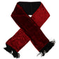 Elegant Red Silk Men's Scarf Wrap