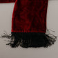 Elegant Red Silk Men's Scarf Wrap