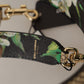 Elegant Beige Python Leather Shoulder Strap
