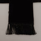 Elegant Brown Cotton Silk Men's Scarf