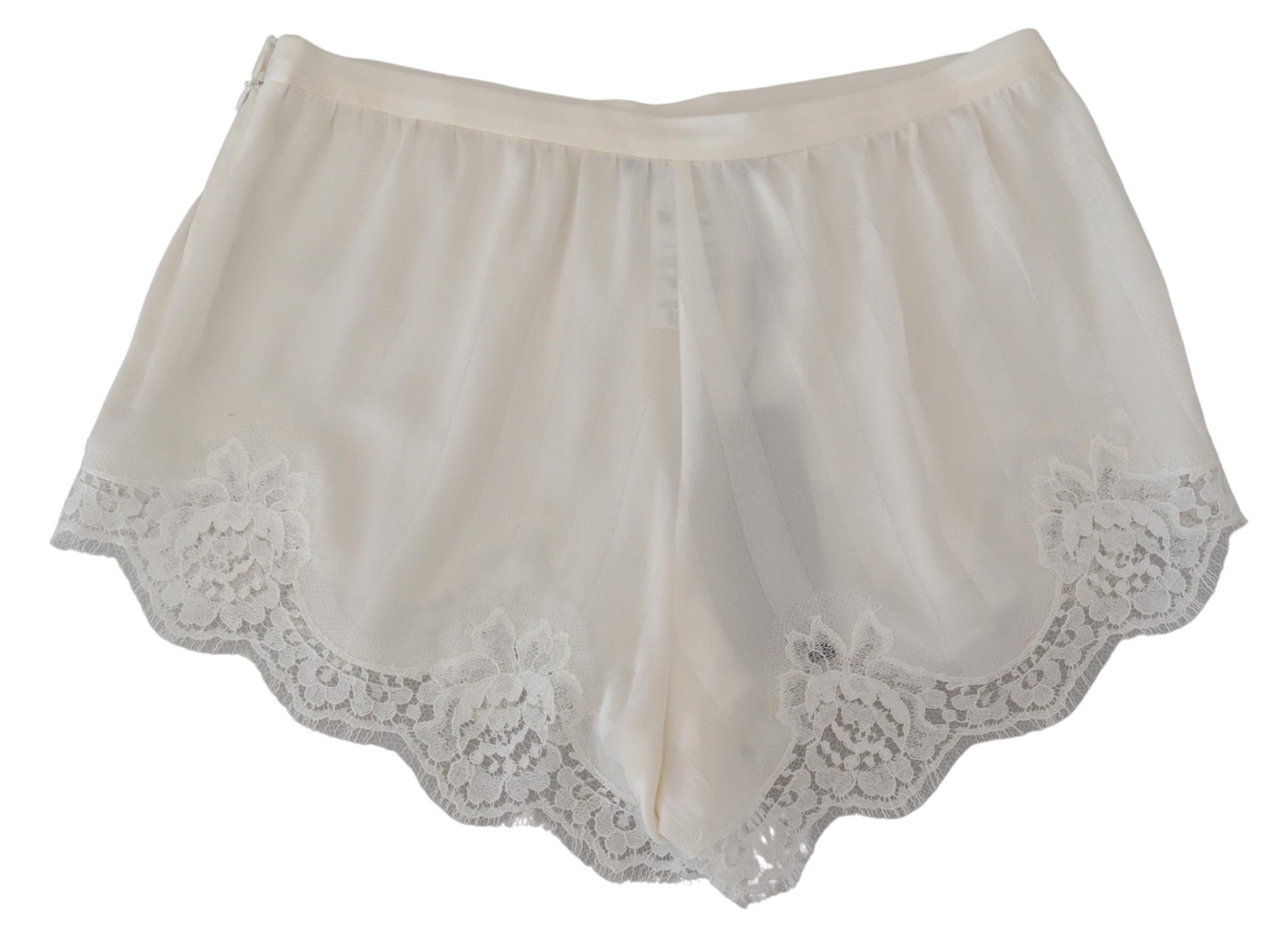 Elegant White Lace Lingerie Shorts