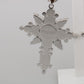 Elegant Silver Cross Clip-on Earrings