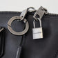 Sleek Black Leather Shoulder Tote