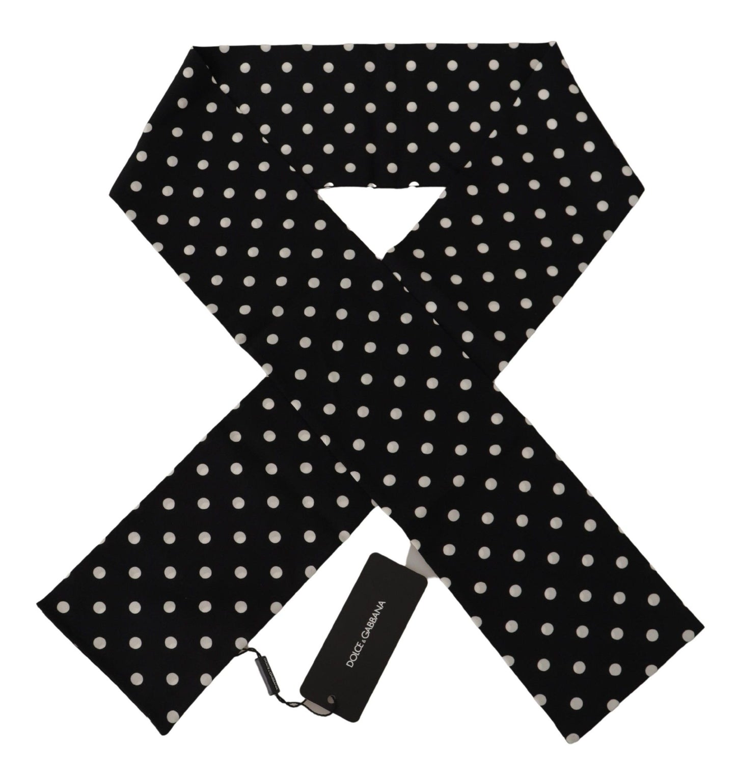 Elegant Polka Dot Silk Men's Scarf