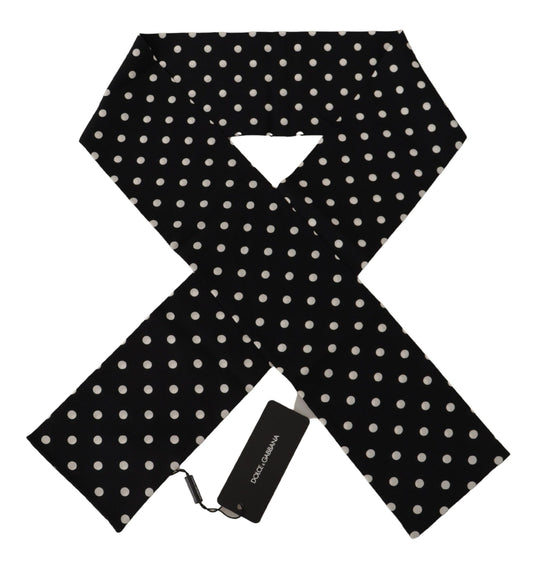 Elegant Polka Dot Silk Men's Scarf