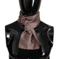 Elegant Silk Fringed Men's Scarf in Pink