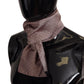 Elegant Silk Fringed Men's Scarf in Pink