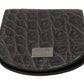 Exotic Gray Leather Condom Case Wallet