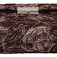 Exquisite Bordeaux Croco Leather Briefcase Clutch