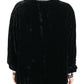 Elegant Silk Blend Velvet Sweater
