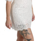 Elegant Floral Lace V-Neck Mini Dress