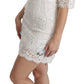 Elegant Floral Lace V-Neck Mini Dress