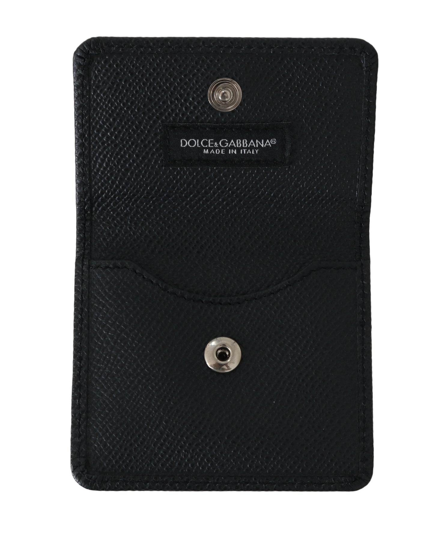 Blue Dauphine Leather Condom Pocket Case Holder