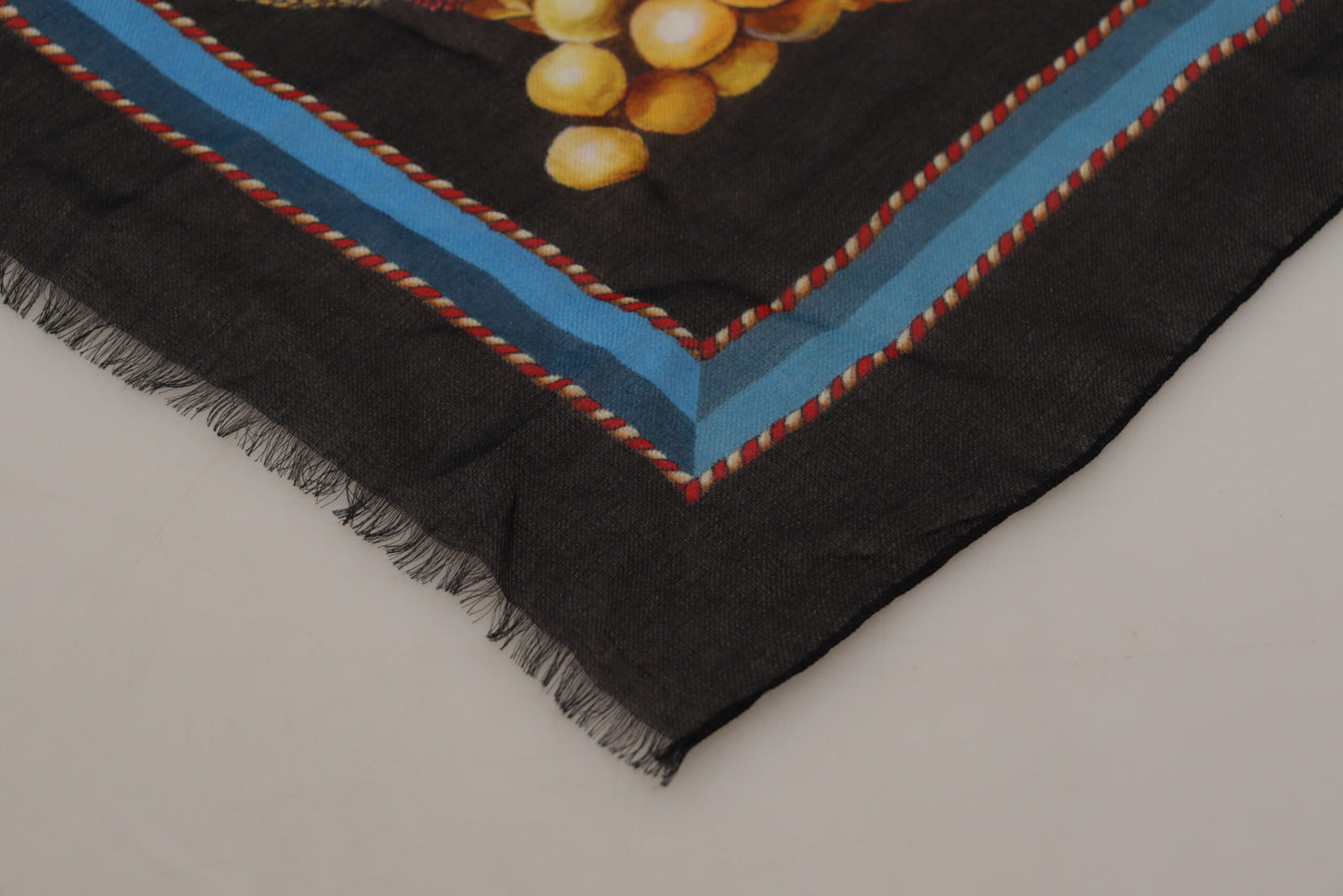 Elegant Grape Print Shawl Wrap Scarf