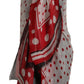 Elegant Polka Dot Silk Shawl Wrap