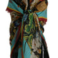 Floral Dragon Elegance Silk Blend Shawl