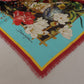 Floral Dragon Elegance Silk Blend Shawl