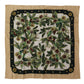 Elegant Floral Silk Square Scarf