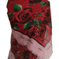 Elegant Silk-Cashmere Blend Rose Scarf