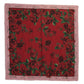 Elegant Silk-Cashmere Blend Rose Scarf