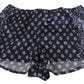 Italian Silk Lingerie Shorts in Serene Blue