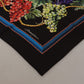 Elegant Multicolor Silk Square Scarf