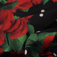 Elegant Red Roses Silk Square Scarf