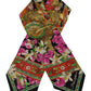 Elegant Multicolor Silk Bandeau Scarf