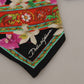 Elegant Multicolor Silk Bandeau Scarf