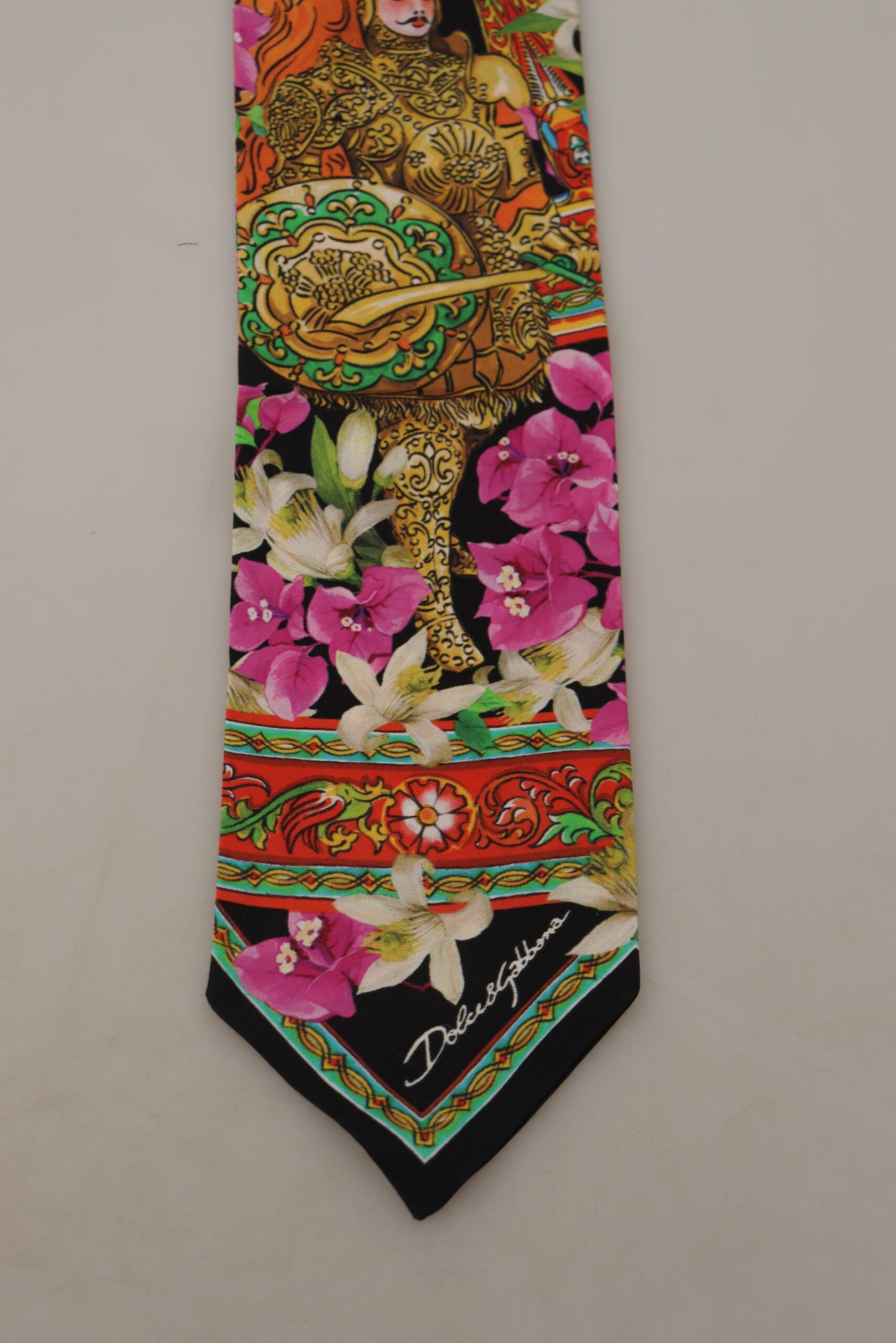 Elegant Multicolor Silk Bandeau Scarf