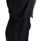 Elegant Blue Square Silk Scarf
