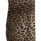 Elegant Leopard Print Cashmere Scarf