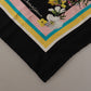 Elegant Multicolor Silk Square Scarf
