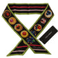 Multicolor Silk Fruit Print Bandeau Scarf
