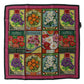 Elegant Floral Silk Square Scarf
