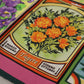 Elegant Floral Silk Square Scarf