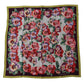 Elegant Floral Silk Square Scarf