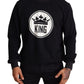 Regal Crown Motive Black Sweater