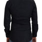 Elegant Black Slim Fit Cotton Shirt