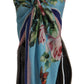 Tropical Rose Print Cashmere-Silk Shawl