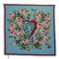 Tropical Rose Print Cashmere-Silk Shawl