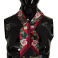 Elegant Multicolor Silk Bandeau Scarf