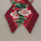 Elegant Multicolor Silk Bandeau Scarf